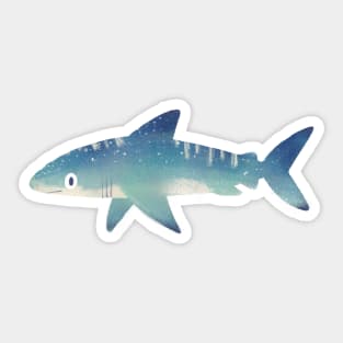 Little Blue Shark Sticker